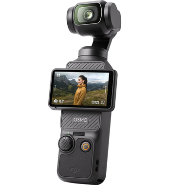 Osmo Pocket 3 3-Axis Stabilized 4K Handheld Camera with Rotatable Touchscreen - Gray
