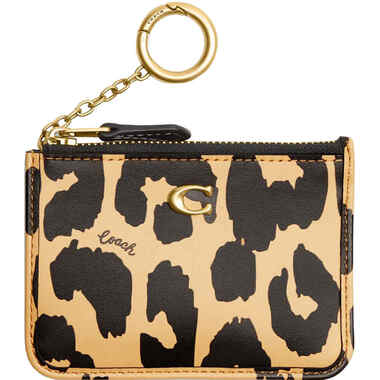 小物 Coach Skinny ID Case Leopard Poppy c5e5cb3d-73f5-435b-abd3-