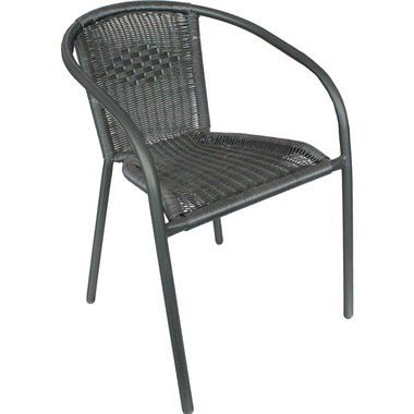 Bistro Patio Chair in Charcoal