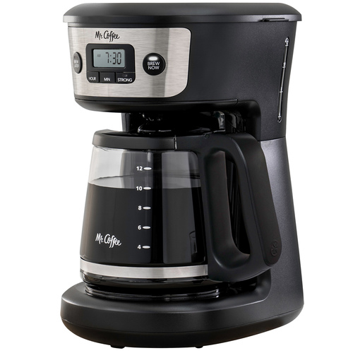 Mr. Coffee® 12-Cup Programmable Coffeemaker, Brew Now or Later