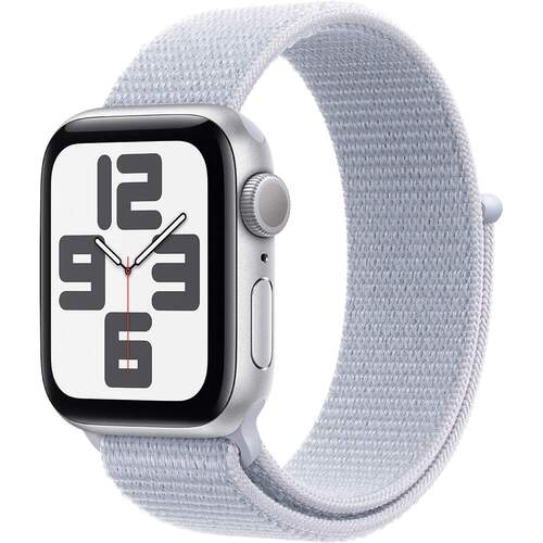 Apple MXEE3LLA Watch SE 40mm Silver Aluminum Case with Blue