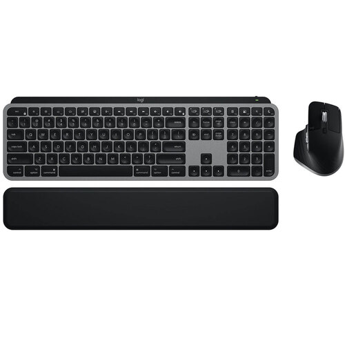 Logitech 920-012592 MX Keys S Combo for Mac, Wireless Keyboard and