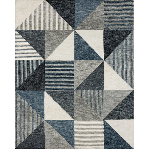 Mohawk R114796120 Oblique Blue Area Rug (96 x 120