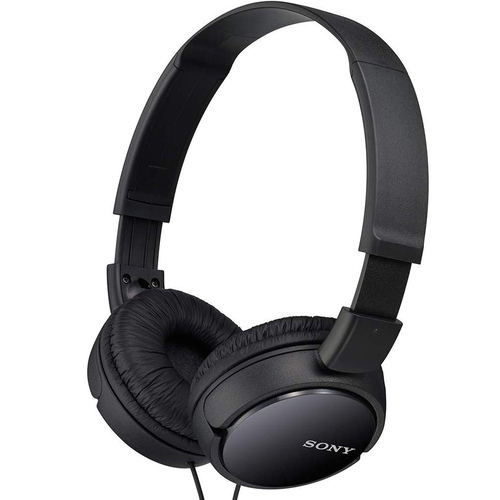 アイフォン Sony MDRZX110BLK ZX Series Wired On-Ear Headphones - Black
