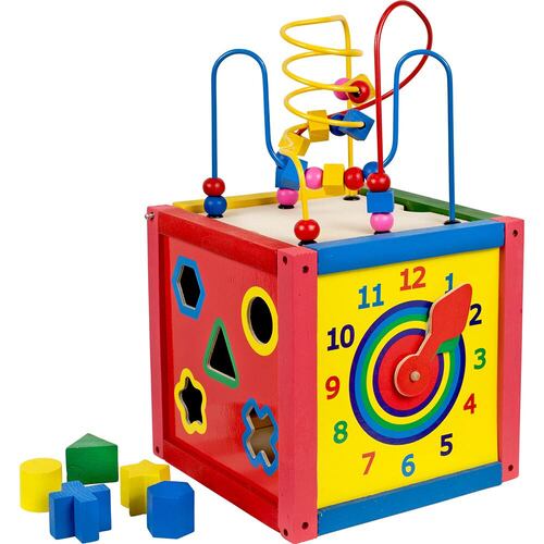 Деревянный игровой куб для дома 1259 5-в-1