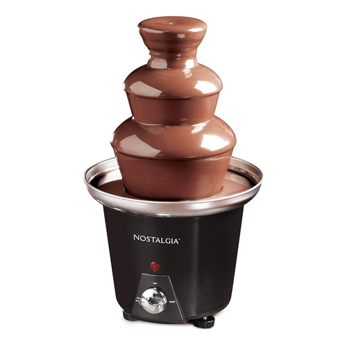 Nostalgia CFF-965 Mini Chocolate Fondue Fountain - Black