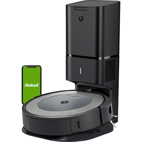 Roomba® i3+ Wi-Fi® Connected Self-Emptying Robot Vacuum in Gray with Power-Lifting Suction