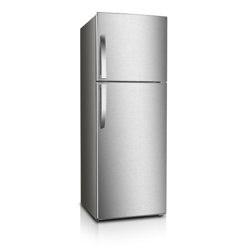 Premium Levella PRN7006HS 7.1 CuFt Frost Free Top-Mount Refrigerator with  Slide-Out Food Tray and Electronic Temperature Controls in Inox