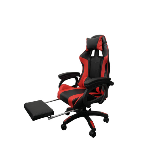 Doral Designs LM-HC919FRED Gaming Chair in Red with Footrest