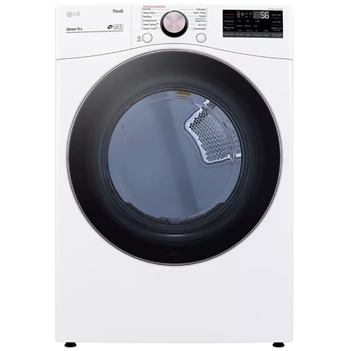 LG DLEX4000W 7.4 CuFt Smart TurboSteam™ Front Load White Electric