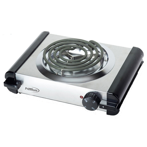 10 Deluxe Single Electric Burner with Self-Cleaning Heating Element and  Stainless Steel Body