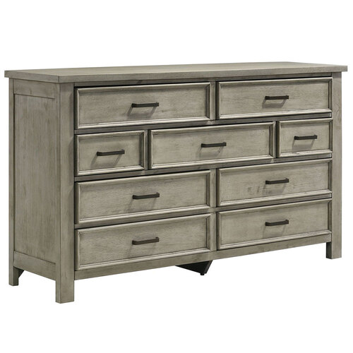 Elements SV300DR Finlay 9 drawer Dresser- Drift Gray | BrandsMart USA