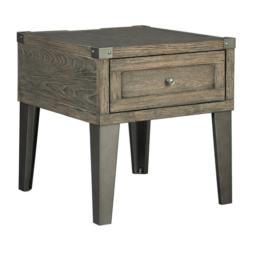 Signature Design by Ashley T904-3 Chazney End Table - Rustic Brown