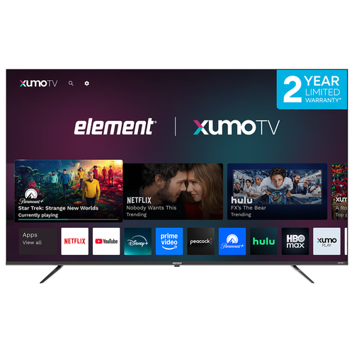 Element Electronics E550AE75C-G 75” 4K UHD HDR Frameless Xumo TV