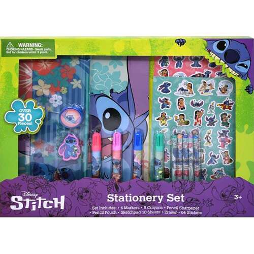Disney 713279ST 30-Piece Stitch Stationary Set | BrandsMart USA