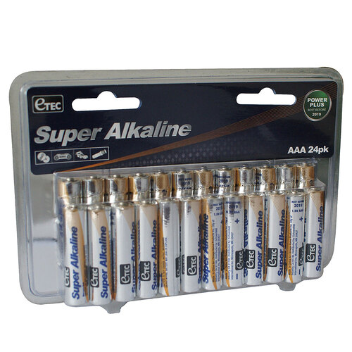 Etec AAA24P 24-Pack AAA 1.5V Super Alkaline Batteries | BrandsMart USA