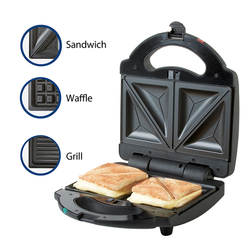 Premium Levella PSM270 2 Slice Deluxe Sandwich Maker with Waffle