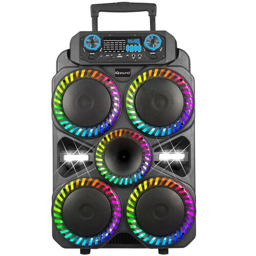 IQ Sound IQ8408DJBT Vortex Pro Portable Bluetooth Speaker with LED