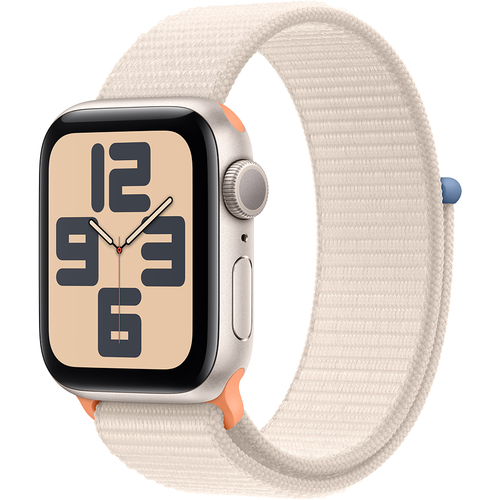 Apple MRE63LLA Watch SE 44mm Starlight Aluminum Case with 