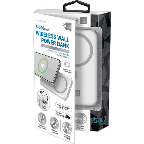 Case Logic CLPB50101WT 5000 mAh Power Bank Wireless Charger