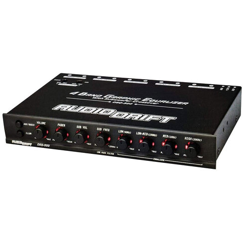 Nippon America DEQ500 4-Band Graphic Equalizer with