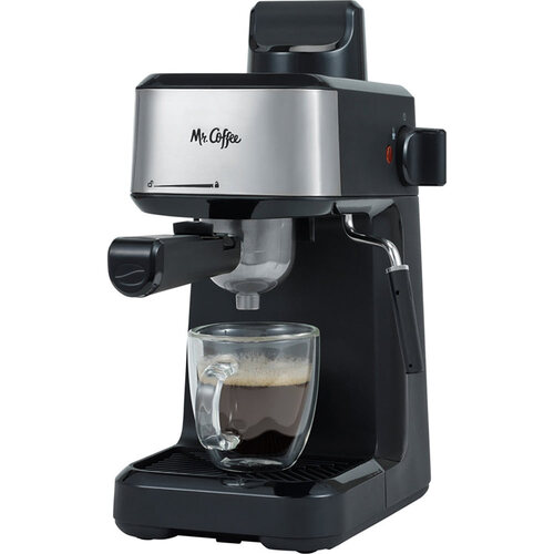 Mr. Coffee 2191913 Steam Espresso Maker with Stainless Steel Frothing Pitcher BrandsMart USA