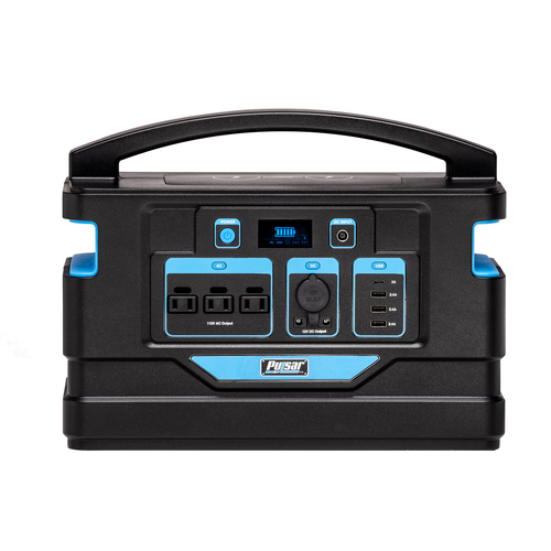 1000 Watt Lithium-Ion Portable Power Station with LCD Display and Wireless Charging Pads