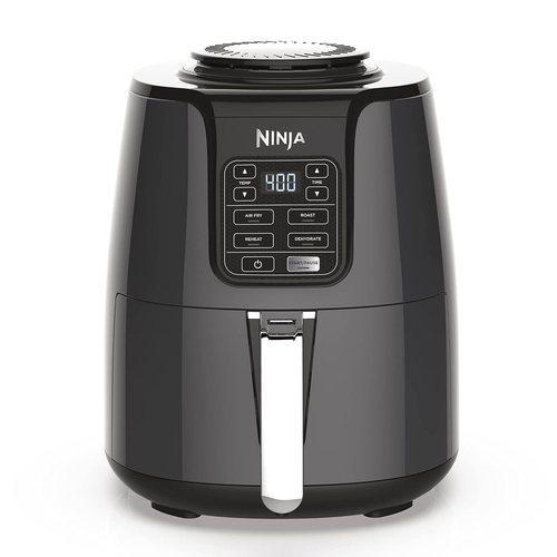 4 Quart Touchpad Control Air Fryer With Dehydrate Option - Black