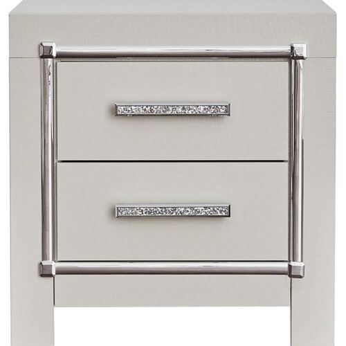 Zyniden Nightstand - Silver