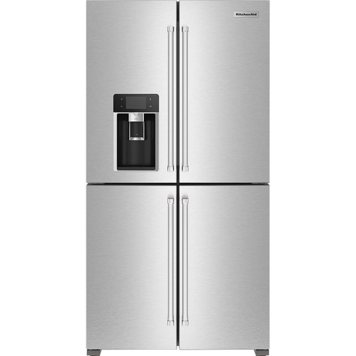 19.4 CuFt Counter-Depth 4-Door Refrigerator in Stainless Steel