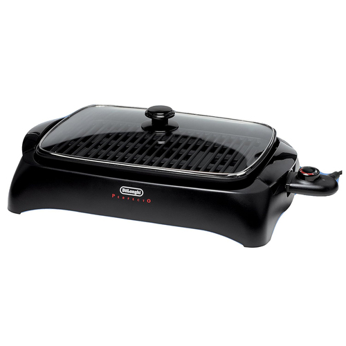 DeLonghi BG24 Indoor Grill with Tempered Glass Lid BrandsMart USA