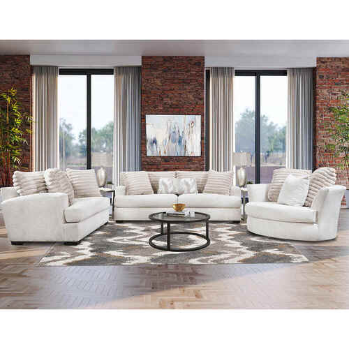 Style Line MONDOSLC-STRW Mondo Sofa, Loveseat, and Swivel Chair
