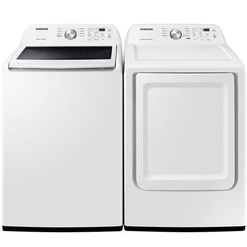 4.5 Cu. Ft Top Load Washer With 7.2 Cu. Ft Electric Dryer - White