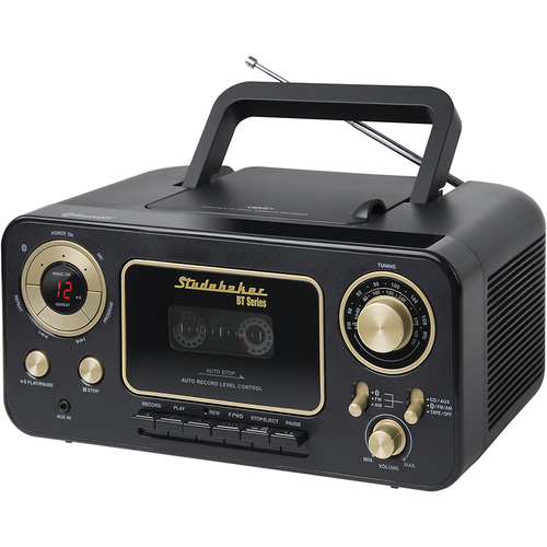 Studebaker SB2135BTBG Portable Stereo CD Player with Bluetooth, AM