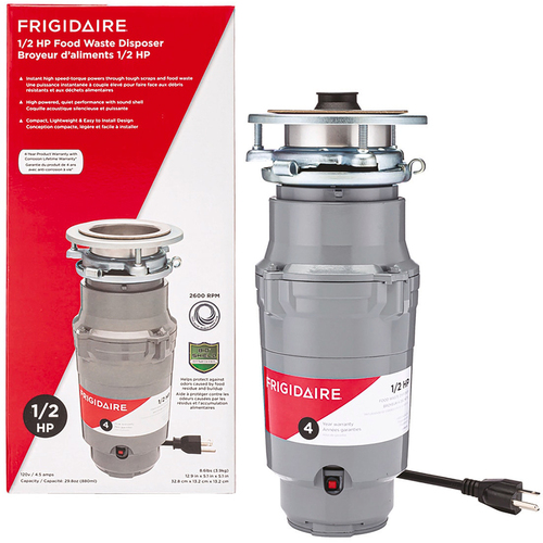 Frigidaire 1/2 HP Continuous Feed Garbage Disposal Frigidaire 1/2 HP Continuous Feed Garbage Disposal