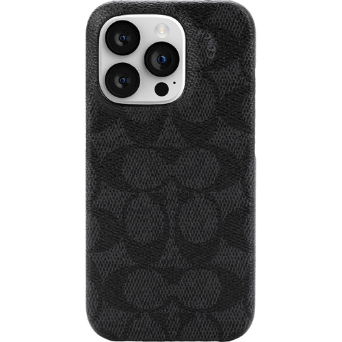Coach CIPH118SCBLK Slim Wrap Case for iPhone 14 Pro - Signature C