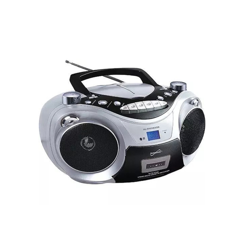 SuperSonic SC739BTSILVER Portable Bluetooth Boombox Audio SuperSonic SC739BTSILVER Portable Bluetooth Boombox Audio