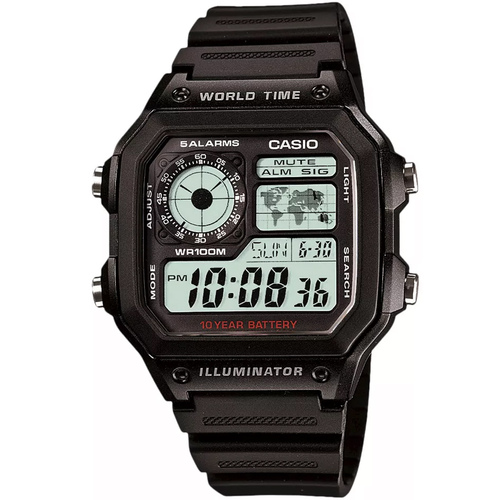 Men s Illuminator Digital Multi Function Watch in Black