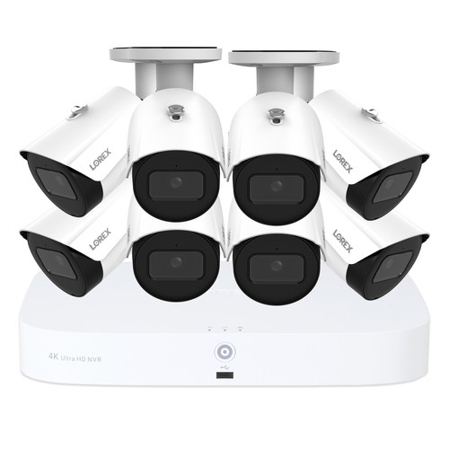 Lorex N847A628CA8E 2TB 4K 16-Channel Wired Security System with 8