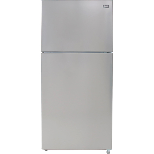 18 CuFt Apartment Size Top Mount Refrigerator in Stainless Steel