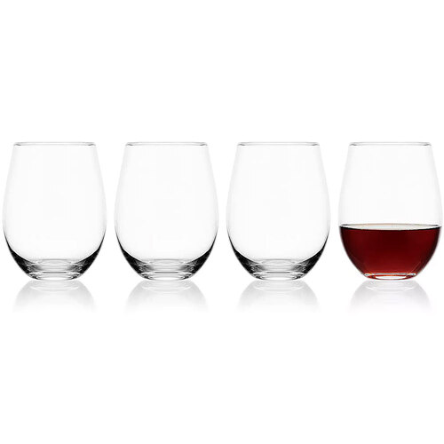 Lifetime Brands Stemless Wine Glass Mikasa 18 oz Clear Glass Lana Clear 5316312