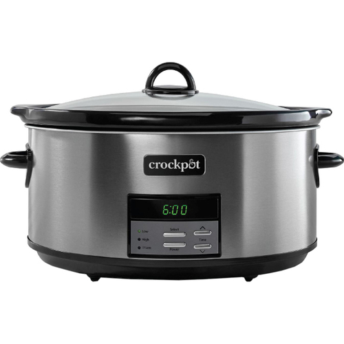 Crock Pot 2133119 8 Quart Programmable Slow Cooker in Black Stainless BrandsMart USA