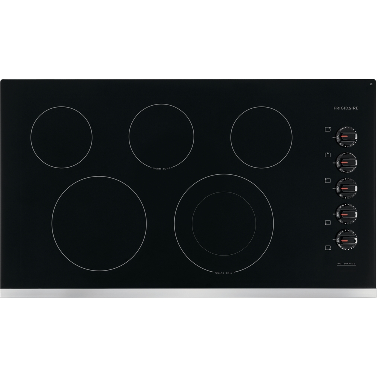 Frigidaire FFEC3625US-SS 36 4-Element Electric Cooktop in Black with  SpaceWise® Expandable Element | BrandsMart USA