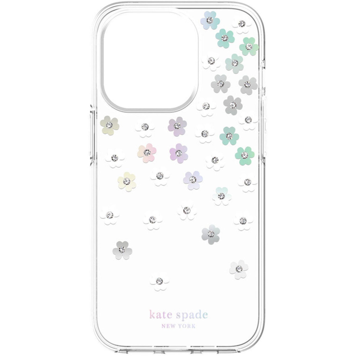 White Multicolor Monogram Protective iPhone Case