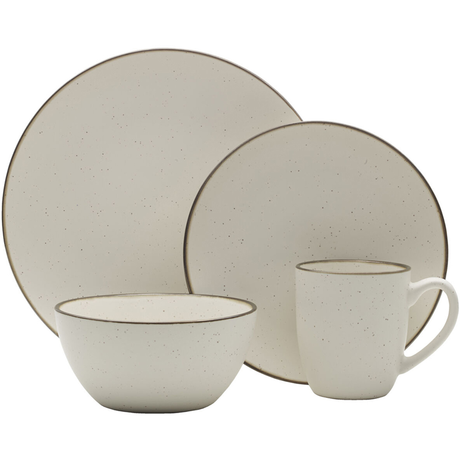 Mikasa 5203766 Juliana Cream 16 Piece Dinnerware Set Stoneware