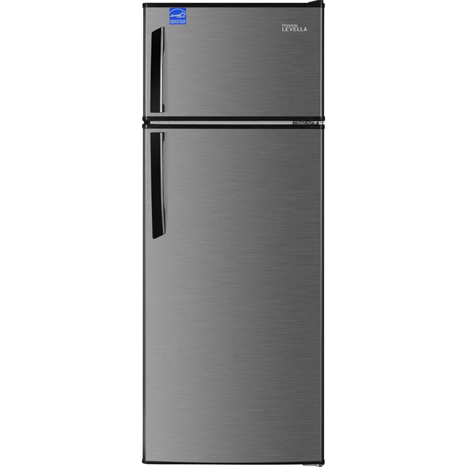 Premium LEVELLA 7.0 cu. ft. Frost Free Top Freezer Refrigerator in  Stainless Steel Look PRN7006HS - The Home Depot