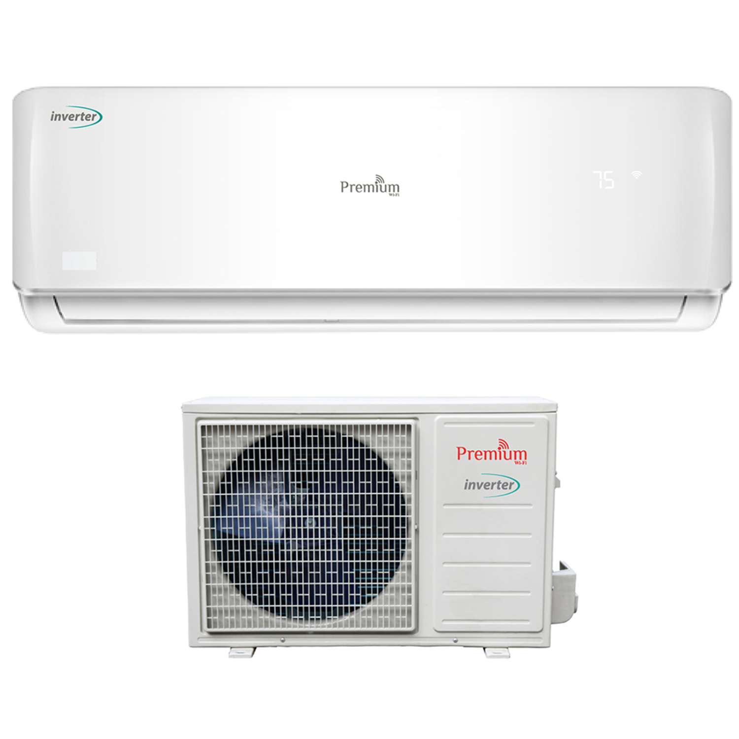 Premium PIAW123690BUN 20.8 SEER 12,000 BTU 1 Ton Wi-Fi Mini-Split AC/Heat  Pump Inverter Wi-Fi | BrandsMart USA