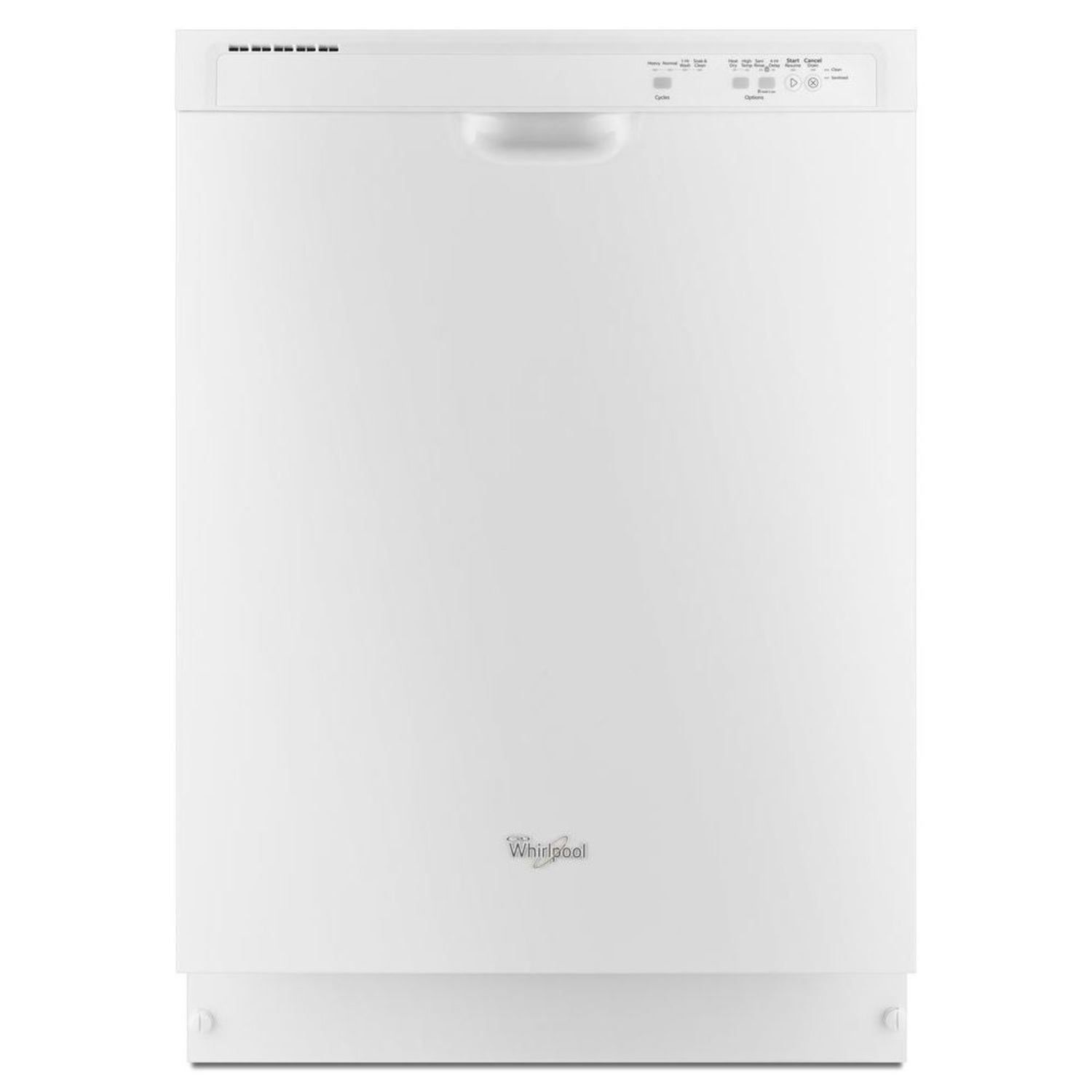 Whirlpool Wdf5padw Ww 55 Dba Front Controls Dishwasher In White With 1 Hour Wash Cycle Brandsmart Usa