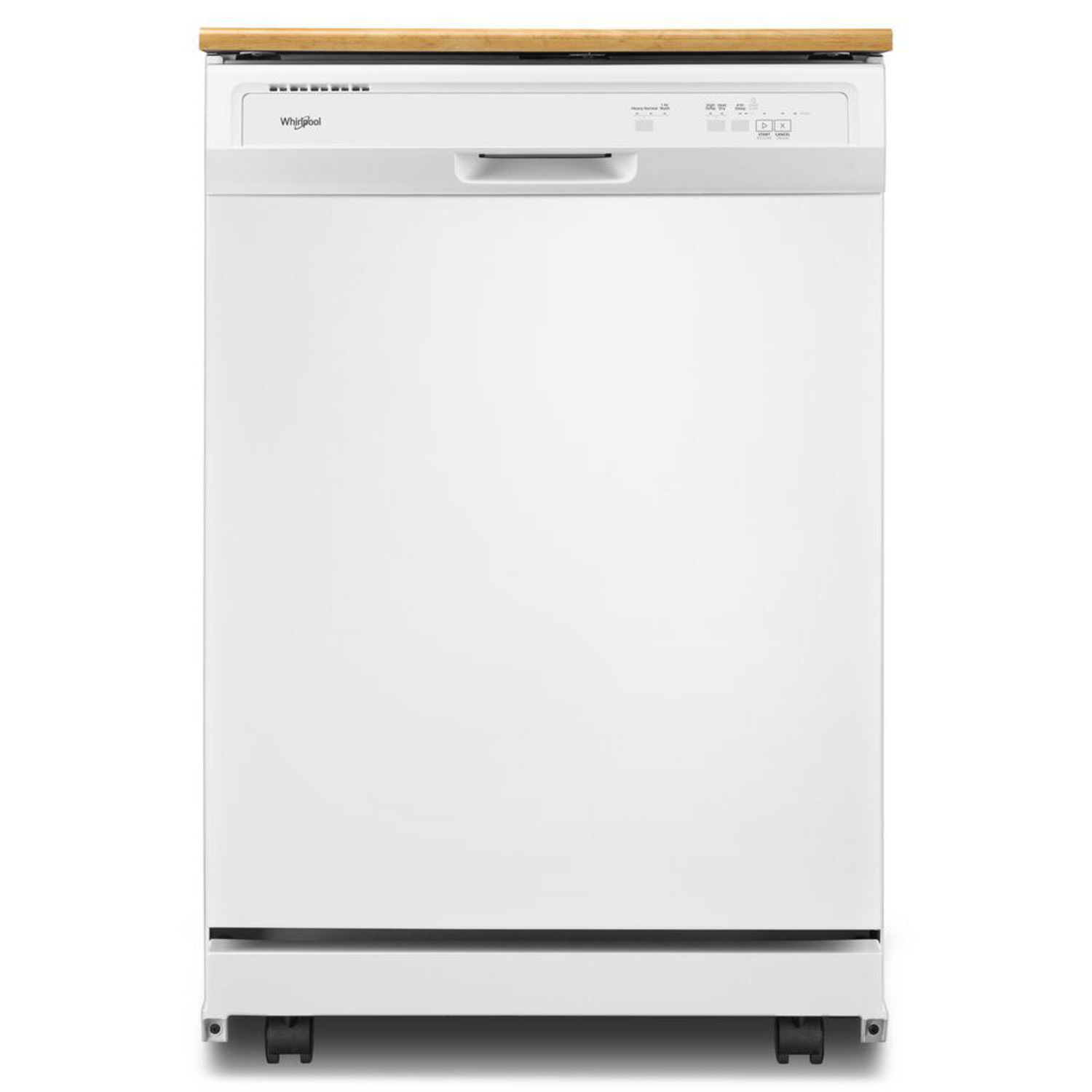 Whirlpool Front Control 18in BuiltIn Dishwasher (White)