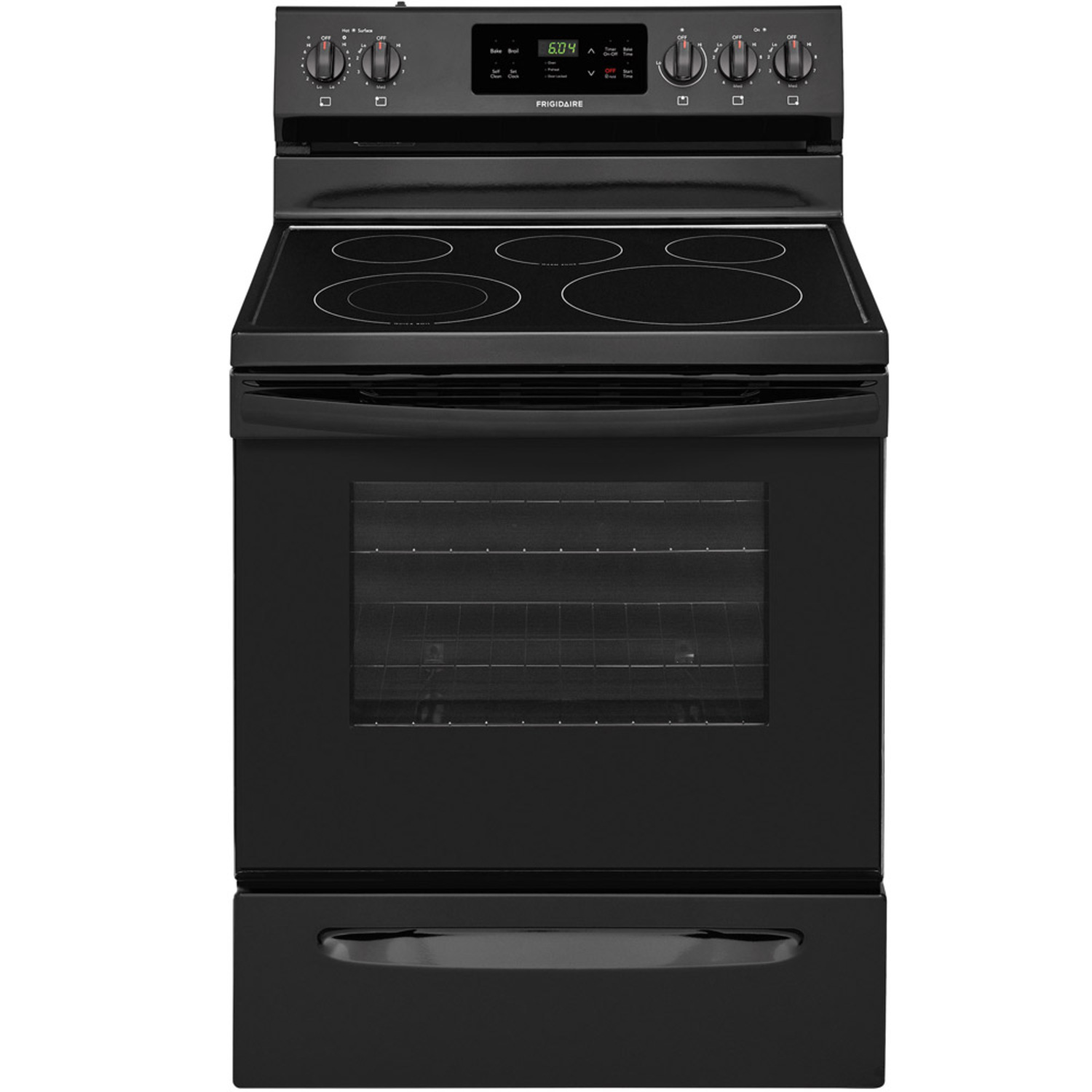 Frigidaire FFEF3054TB-BL 5.3 CuFt Freestanding 5-Burner Electric Range in  Black with SpaceWise® Expandable Elements | BrandsMart USA